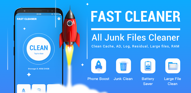  برنامه افزایش سرعت و بهینه سازی گوشی Fast Cleaner