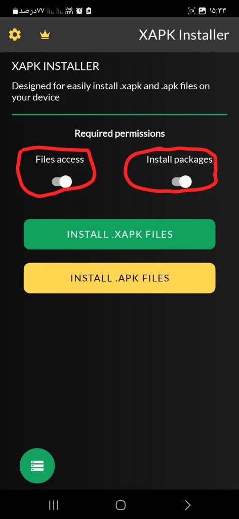 نصب بازی با فرمت xapk در موبایل اندروید با برنامه XAPK Installer