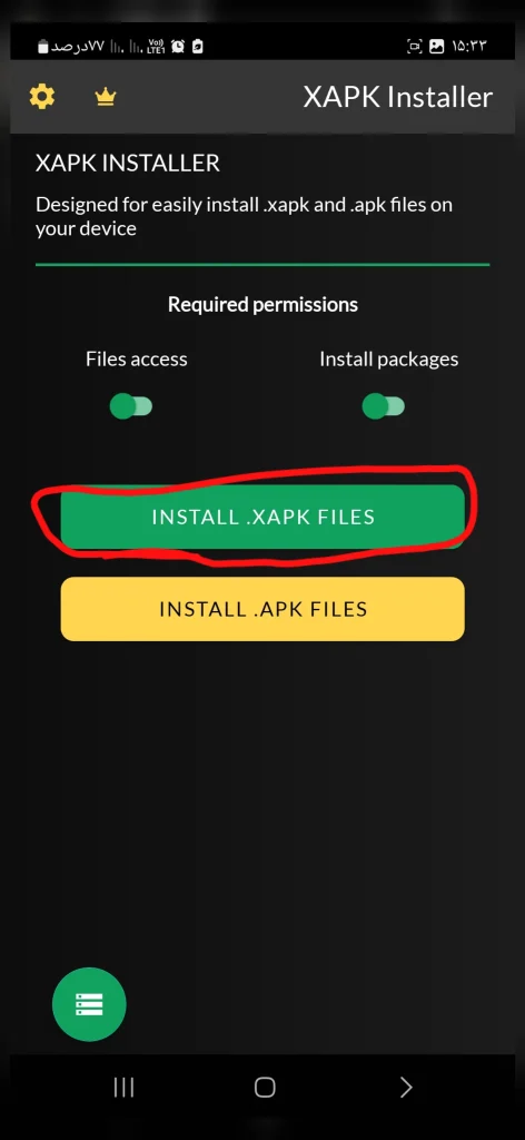 نصب بازی با فرمت xapk در موبایل اندروید با برنامه XAPK Installer