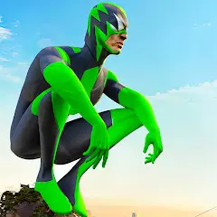 دانلود بازی مرد عنکبوتی سبز Rope Frog Ninja Hero Car Vegas اندروید + مود شده